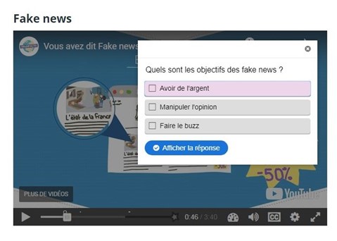 exerciseur "fake news" skolengo