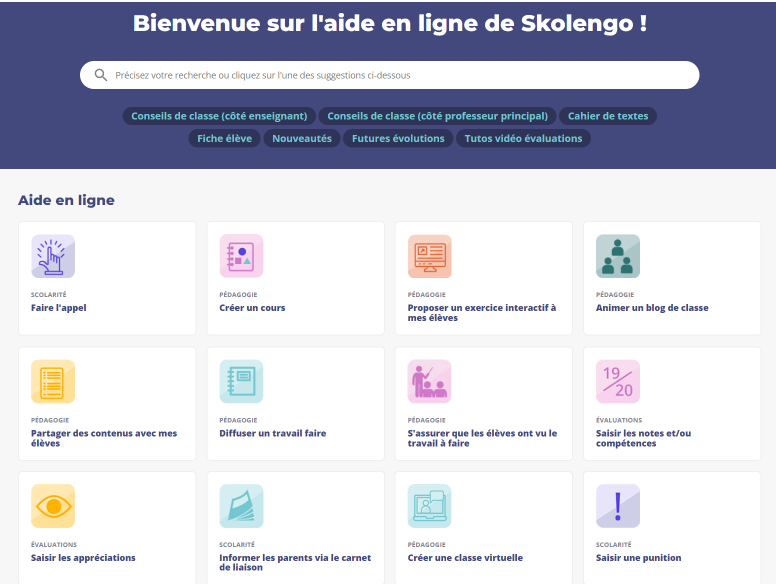 SKOLENGO ACADEMY page accueil enseignant