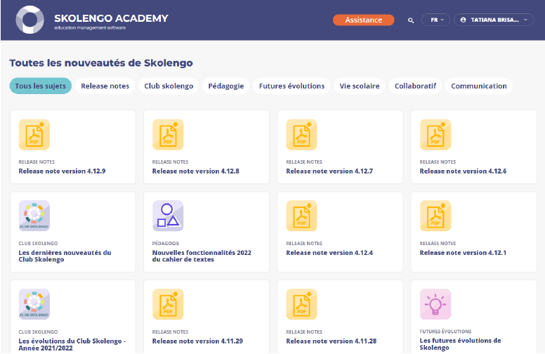 SKOLENGO ACADEMY page nouveauté